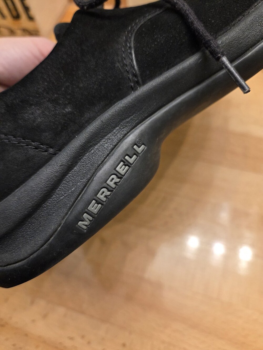 Merrell Topo Pure Oxford Lace-up Shoes Black Suede Womens Size 10 - Picture 7 of 10
